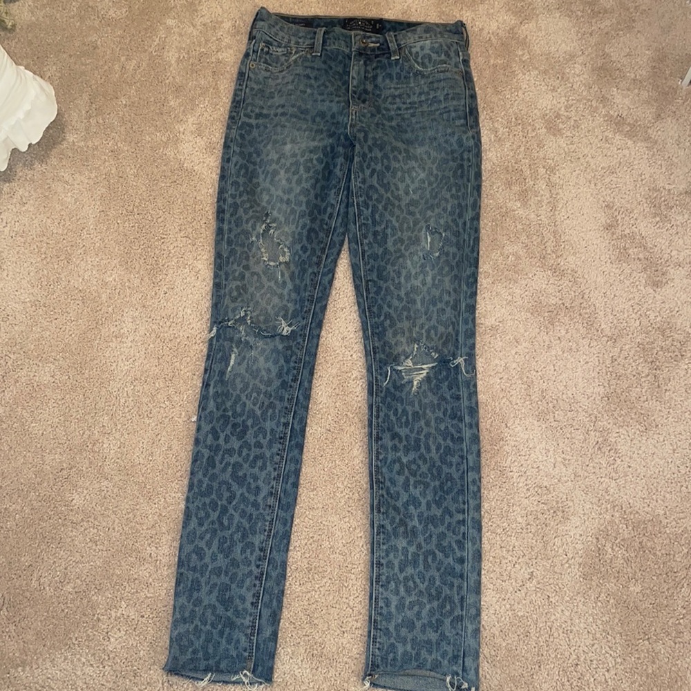 Lucky Brand cheetah print jeans